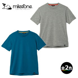 (T)マイルストーン(milestone)・MST-010・デイブレイク メリノ T-シャツ / Daybreak Merino T-Shirt(ユニセックス)【トレイルランニング】【ファストパッキング】【登山】【トレッキング】【キャンプ】【メリノウール】【ユニセックスサイズ】【ウエア館】