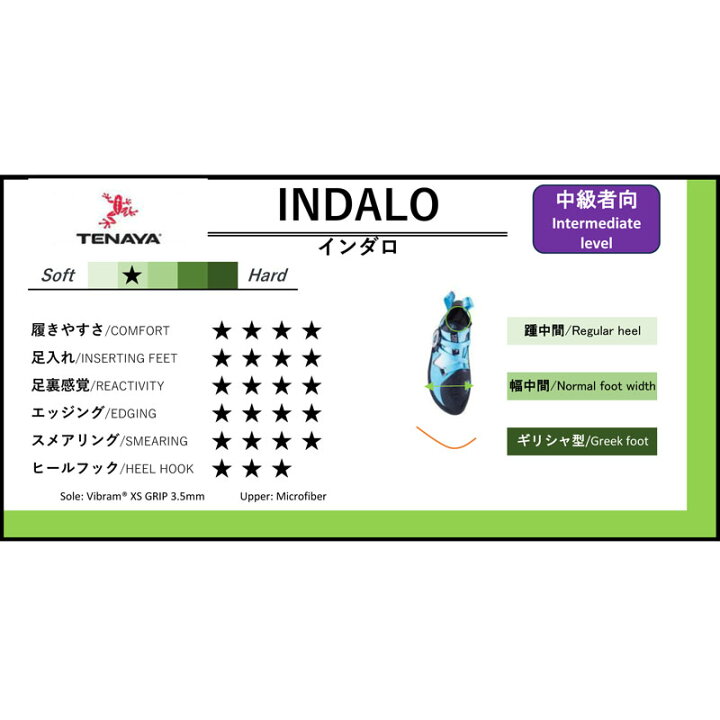 楽天市場】(C)TENAYA テナヤ インダロ T40016 【クライミングシューズ 