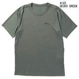 ジャックウルフスキン 1807072_4143・TECH T M(GECKO GREEN)【30%OFF】【シャツ】【キャンプ】【トレッキング】【登山】】【セール】【特価】【アウトレット】