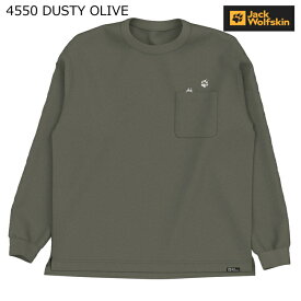 ジャックウルフスキン 5030822_4550・JP PAW IN POCKET LS T V2 / ポーインポケット ロングスリーブTシャツ メンズ(DUSTY OLIVE)【長袖】【速乾】【登山】【トレッキング】【キャンプ】【旅行】【トラベル】【アウトドア】【即納】【自社倉庫保管品】