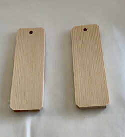 ☆祭り用☆無地木札6mmX30mmX90mm（材種選べます！）＜スプルス、米ヒバ、ヒノキ、杉＞1セット100枚入り（注）紐は付いていません。