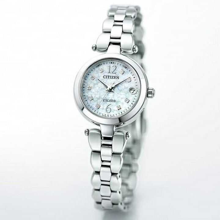 CITIZEN ES8100-62W 電波時計 ダイヤモンド