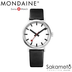 国内正規品【MONDAINE(モンディーン)】【Classic(クラシック)シリーズ】クラシック　ピュア　36ミリケース　クォーツ　腕時計 　グレープレザーストラップ【文字刻印可能】【A660.30314.16OMV】AL