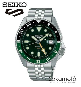 �y2024�N9��7�������z�Z�C�R�[5 �X�|�[�c SEIKO 5 SPORTS �������� ���J�j�J�� ���ʌ��胂�f�� GMT�@�\ �r���v�@�O���[�������Ձ@SKX GMT�ySBSC019�z