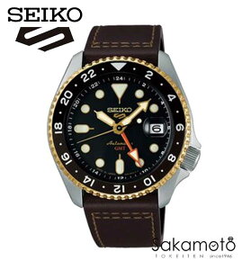 【2024年9月7日発売】セイコー5 スポーツ SEIKO 5 SPORTS 自動巻き メカニカル 流通限定モデル GMT機能 腕時計 ブラック文字盤 SKX GMT【SBSC020】