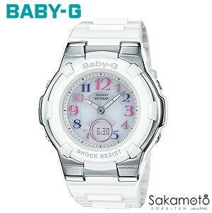 カシオ BABY-G 世界6局の電波受信が可能なマルチバンド6とタフソーラーを搭載したTripper(トリッパー) ホワイト レディース 腕時計 女性用【BGA-1100GR-7BJF】【送料無料】