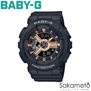 CASIO �J�V�I BABY-G �x�r�[�W�[ �uBA-110 series�v G-SHOCK�̐l�C���f��GA-110�̃f�U�C���ɃC���X�p�C�A���ꂽ���f�� �u�u���b�N×�s���N�S�[���h�v BigFace �ی^ �f�W�A�i �d�r���N�I�[�c ���� ���f�B�[