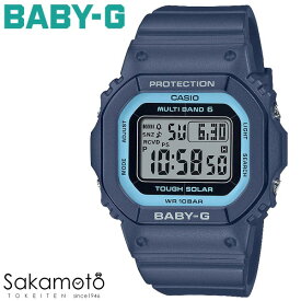 CASIO カシオ　BABY-G ベビージー　BGD-5650 series　電波ソーラー　デジタル　四角　小型　スリム　腕時計　ウォッチ　女性　レディース　ネイビー　紺【BGD-5650-2JF】