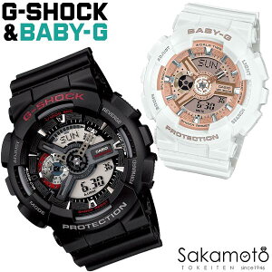 CASIO �J�V�I PairWatch �y�A�E�H�b�` G-SHOCK&BABY-G �v���[���g �M�t�g �J�b�v�� �v�w �L�O�� �a���� �W�[�V���b�N �x�r�[�W�[ �u�u���b�N���z���C�g�v BigFace �ی^ �f�W�A�i �d�r���N�I�[�c �����y