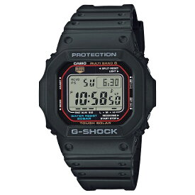 国内正規品　G-SHOCK　Gショック　5600シリーズ　電波ソーラー　腕時計　ウォッチ　メンズ　男性用　デジタル　ブラック　カシオ　ジーショック【GW-M5610U-1JF】AE