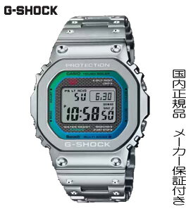 【2023.10月発売】国内正規品G-SHOCK「Gショック」40周年を迎えたG-SHOCKのフルメタルシリーズから、レインボーカラーをアクセントにしたモデル【GMW-B5000PC-1JF】AL