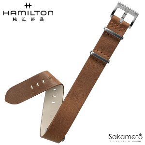 �������i�@�o�l�_�t�@HAMILTON�@�n�~���g���@Khaki Pilot Pioneer Mechanical�@�J�[�L �p�C���b�g �p�C�I�j�A ���J�@�u���E���@�v�o���h�@NATO�X�g���b�v�@�J�[�t�@18�~���@�uH764190�v�Ή��@H690.764.104�iH