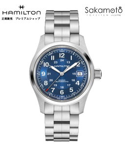 HAMILTON�n�~���g���@�J�[�L�t�B�[���h�@Khaki Field Auto�@38�~���@�u���[�����Ձ@�X�e�����X�o���h�@���������@H-10�@�������K�i�@�yH70455140�z