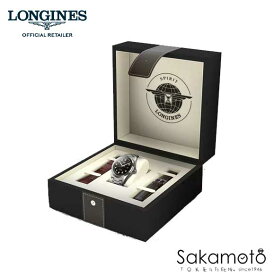 国内正規品Longines　ロンジン【Longines Spirit】【ロンジン スピリット】クロノメーター自動巻き　シリコンヒゲゼンマイ　メタルバンド（革ストラップ2本付き）40ミリケース　メンズ【男性用】【L3.810.4.53.9】