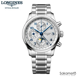���������K�i�@LONGINES�@�����W���@THE LONGINES MASTER COLLECTION CHRONO MOONPHASE�@�}�X�^�[�R���N�V�����N���m���[���t�F�C�Y�@41�~���@�X�e�����X�o���h���f���yL2.962.4.73.6�z�yl29624736�z