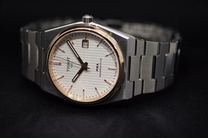 楽天市場】正規品TISSOT ティソ PRX シルバー文字盤 ピンクゴールド色 