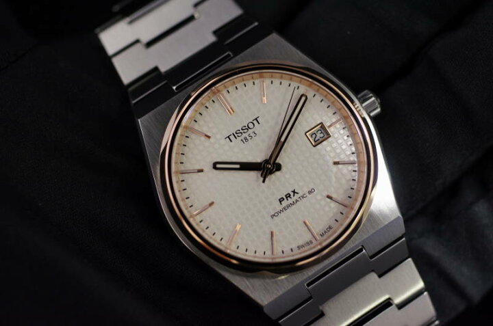 楽天市場】正規品TISSOT ティソ PRX シルバー文字盤 ピンクゴールド色 