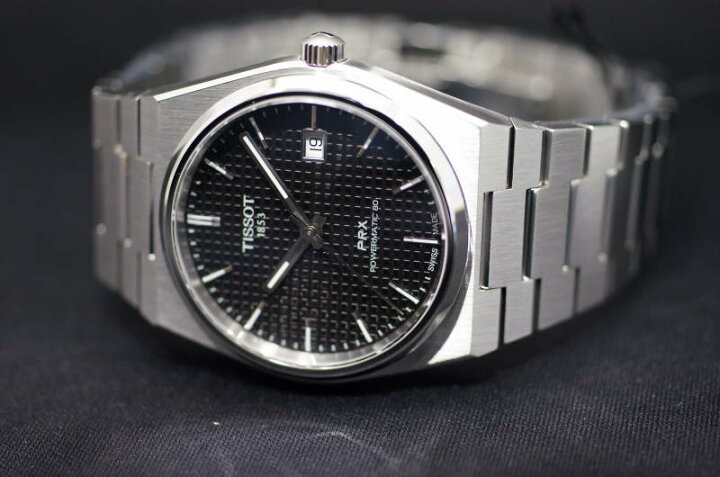 楽天市場】正規品TISSOT ティソPRX ブラック文字盤 自動巻きモデル 
