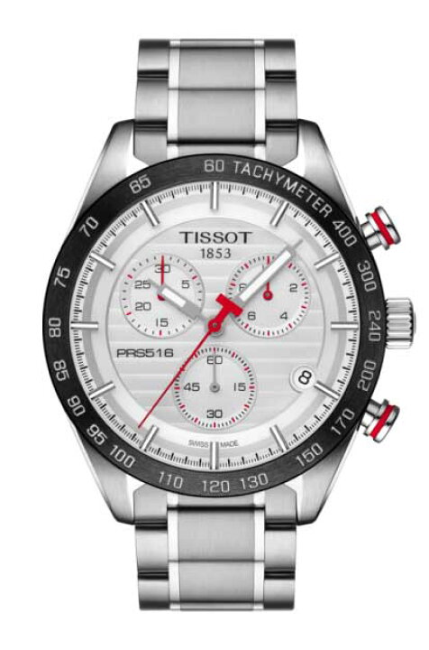 楽天市場】国内正規品TISSOT ティソ PRS516 クロノグラフ ホワイト文字 