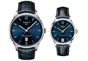 【あす楽】国内正規品TISSOT ティソ【シュマン・ドゥ・トゥレル】 オートマチック【自動巻き】80時間パワーリザーブ ブルー文字盤 ペアウォッチ 2本での価格【T0994071604700T0992071604700】AL