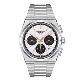 正規品TISSOT　ティソ　PRX　オートクロノ　自動巻き　オートマチック　ステンレスバンド　42ミリケース　100m防水シルバー文字盤【T137.427.11.011.00】【T1374271101100】【ウッドウォッチスタンドプレゼント中】