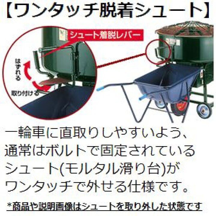 楽天市場】マゼラー PM-20NH 脚高ハンディモルタルミキサー 混合量60L 