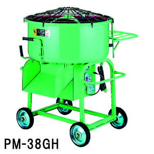 マゼラー PM-38GH 脚高ハンディモルタルミキサー 混合量100L モーター+減速機タイプ【法人事業所限定,沖縄離島送料別途見積】