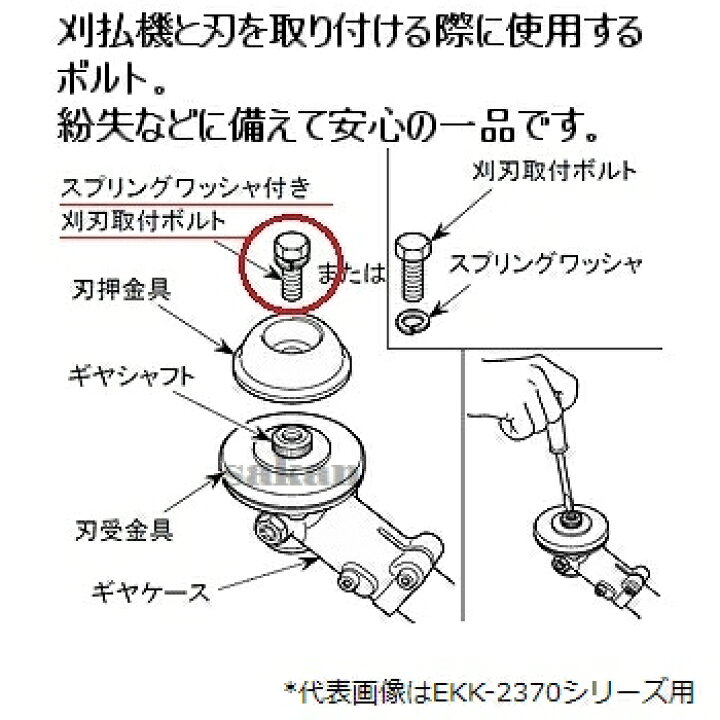 楽天市場】リョービ(RYOBI) 純正品 刈払・草刈機用 刈刃取付ボルト 