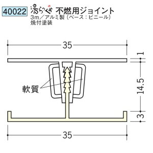 創建 40022-3m アルミ ベース:ビニール 浴室天井材 湯らっくす不燃用ジョイント 長さ:3m 焼付塗装 色:24色  個数:1個 送料無料 ★法人様限定