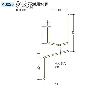 創建 40025-3m アルミ ベース:ビニール 浴室天井材 湯らっくす不燃用水切 長さ:3m 焼付塗装 色:24色  個数:1個 送料無料 ★法人様限定