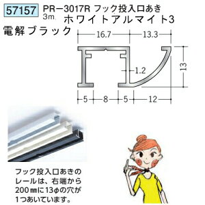 �n�� 57157-3m �A���~ �s�N�`���[���[�� �r�X�~�߃^�C�v�@PR-3017R�t�b�N���������� �����F3m �F�F�z���C�g�A���}�C�g3�E�d���u���b�N �@���F1�@���������@���@�l�l����