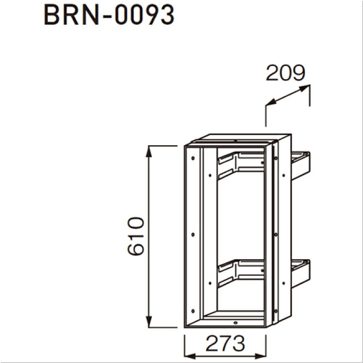 楽天市場】消火器ケース 取付ブラケット BRN-0093「直送品、送料別途 