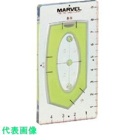 マーベル　水平器　電工カードレベル　長さ95×高さ51×厚さ5mm （品番:MBL-100C）（注番1160005）
