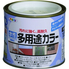 アサヒペン　水性多用途カラー1／5L　ライトグレー 《6缶入》 （品番:460394）（注番1283317×6）・（送料別途見積り,法人・事業所限定,取寄）