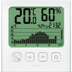 TANITA　グラフ付きデジタル温湿度計　白色 （品番:TT-581）（注番1487310）
