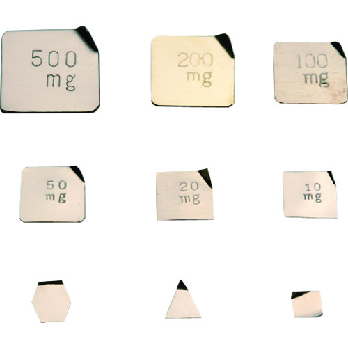 新光電子 はかり ＶｉＢＲＡ 正規逆輸入品 板状分銅 基準分銅型 洋銀 〔品番:M2PGB-50M〕 1529806 Ｍ２級 ５０ＭＧ 1650 限定タイムセール