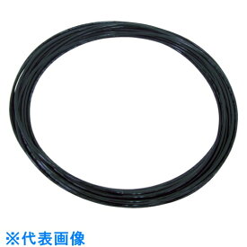 チヨダ　ポリウレタンチューブ　TPタッチチューブ　外径10×内径6．5mm／全長20m　黒　黒 （品番:TP-10X6.5-20-BK）（注番1589440）