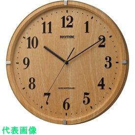 RHYTHM　電波　壁掛け時計（アナログ表示）　連続秒針　Φ329×47mm （品番:8MY501SR07）（注番1953694）