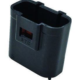 TRUSCO　防水コネクタ　ハウジング　基板タイプ（10個入）芯数5　黒 （品番:P-CB01A1-05BA）（注番2076702）