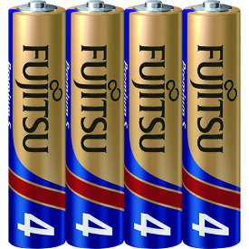 富士通　アルカリ乾電池単4　PremiumS　（4本入） （品番:LR03PS(4S)）（注番2160547）