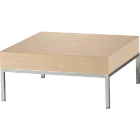 TRUSCO　木製サイドテーブル　ステンレス脚　天板ナチュラル （品番:MAV810-NA）（注番2572482）・（法人・事業所限定,直送元）