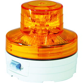 日動　電池式LED回転灯ニコUFO　常時点灯タイプ　黄 （品番:NU-AY）（注番3561321）
