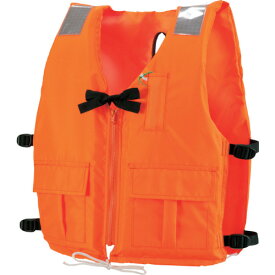 オーシャンライフ　作業用ライフジャケット　背開式　オレンジ　TYPE　A （品番:DX-5-OR）（注番3776509）
