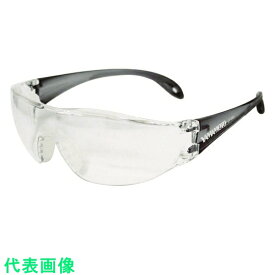 YAMAMOTO　一眼型セーフティグラス　レンズ色クリア　テンプルカラーグレー　JIS規格品 （品番:LF-302）（注番3845028）