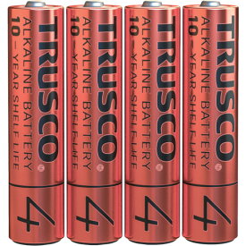 TRUSCO　アルカリ乾電池10年　単4　お得パック　（1Pk（箱）＝40本入） （品番:TLR03GL-40）（注番3942332）