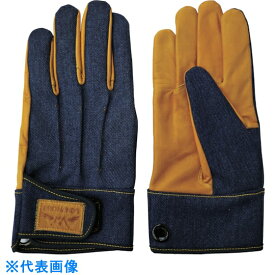 富士グローブ　牛本革手袋　デニミスト　DM－02　S （品番:7535）（注番4015486）