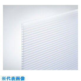 光　ポリカ中空ボード　乳白半透明　450×600×4 （品番:KTP6044W-3）（注番4702549）