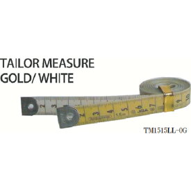 プロマート　テーラーメジャー1．5m　0点　白／ゴールド （品番:TM1515LL-0G）（注番4958390）