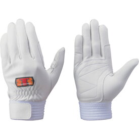 トンボレックス　羊革製手袋　手の平当て付　ホワイト （品番:R-330W-L）（注番5117042）