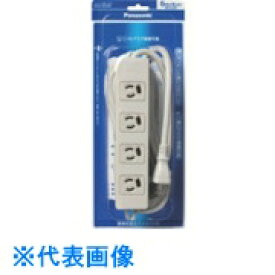 Panasonic　OAタップ　接地15A抜け止め形　4個口　5mコード付　グレー （品番:WCH2454HP）（注番7339127）